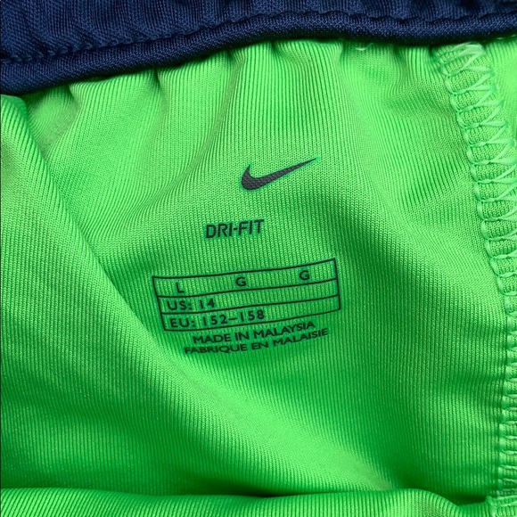 Neon Green Nike Dri-Fit Athletic Skort - Picture 5 of 5
